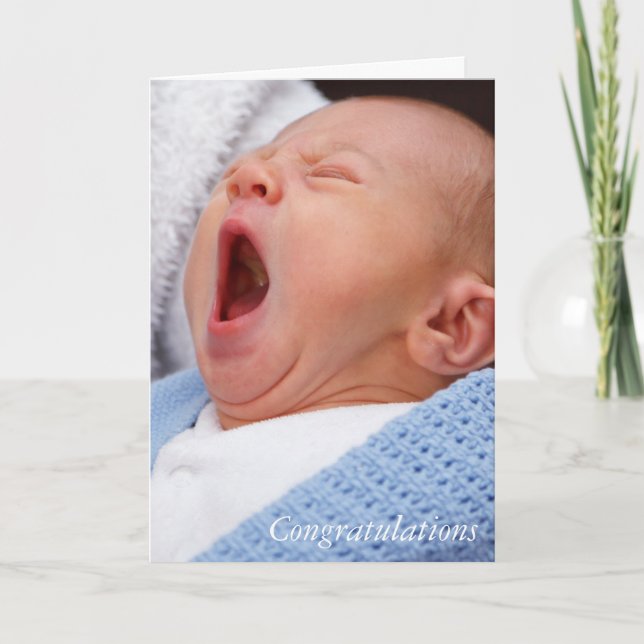 Cartão Parabéns bebê/cartão filho (Frente)