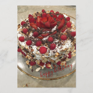 Cartão Parabéns Berry Cake