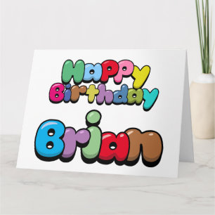 Cartão Parabéns Brian