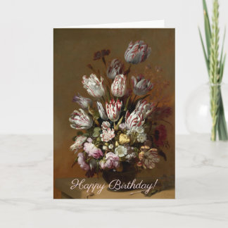 Cartão Parabéns - Buquê Floral | Belas-Arte Neerlandesa
