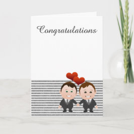 Cartão Parabéns Casamento Gay