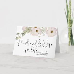 Cartão Parabéns Casando Noite de Weds Noite e Noite