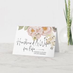 Cartão Parabéns Casando Noite de Weds Noite e Noite