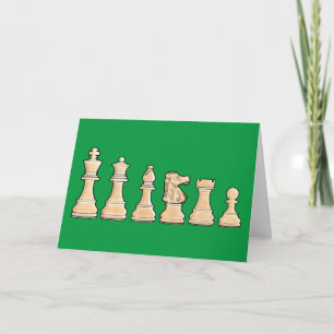 Cartão Parabéns Chess Win