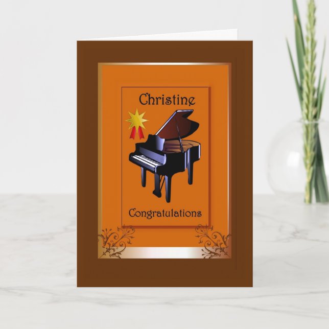 Cartão Parabéns Christine (Frente)