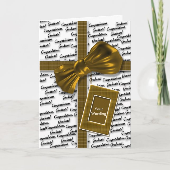 Cartão Parabéns da graduação para homens & mulheres (Frente)