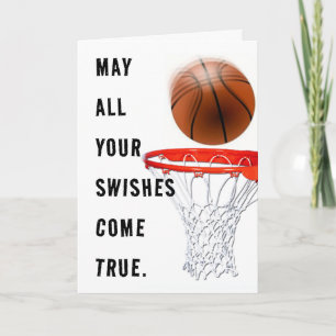 Cartão Parabéns de Aniversário de Basquete