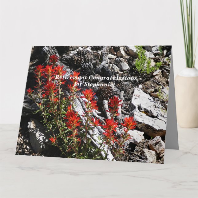 Cartão PARABÉNS de Aposentação de Nome Personalizado JUMB (Frente)