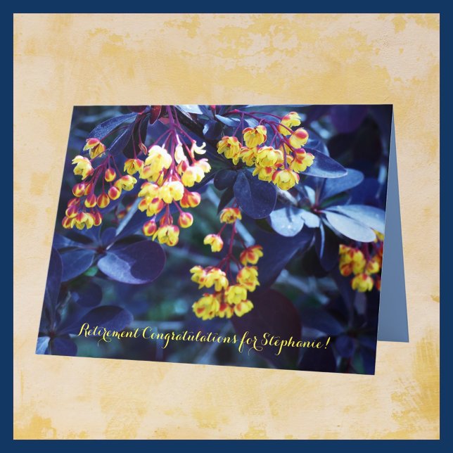 Cartão PARABÉNS de Aposentação de Nome Personalizado JUMB (Criador carregado)