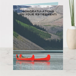 Cartão PARABÉNS de Aposentação JUMBO de Todos, Canoas