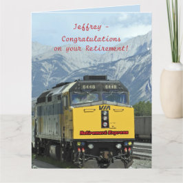Cartão PARABÉNS de aposentadoria JUMBO de todos nós