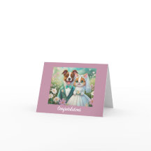 Parabéns de Casamento de Gatos e Cães