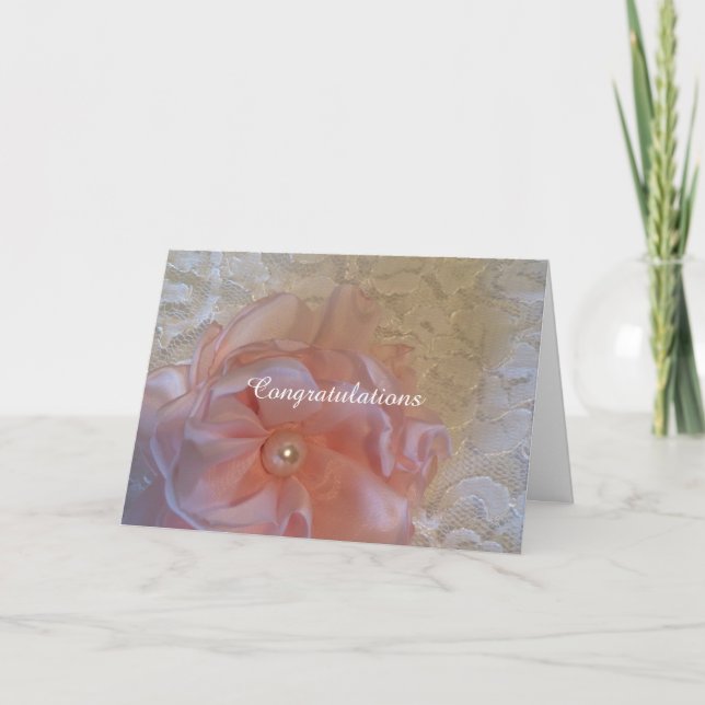 Cartão Parabéns de Casamento de Locais Brancos (Frente)