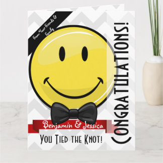 Cartão Parabéns de Casamento de Sorriso Gigante Grande Pl