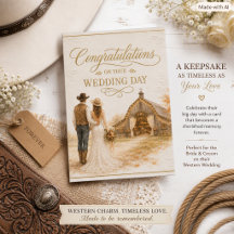 Parabéns de Casamento em Celeiro Rústico