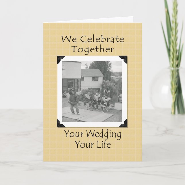 Cartão Parabéns de Casamento Indígena Americano (Frente)