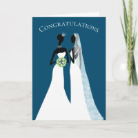 Parabéns de Casamento Lésbico Elegante para Duas N