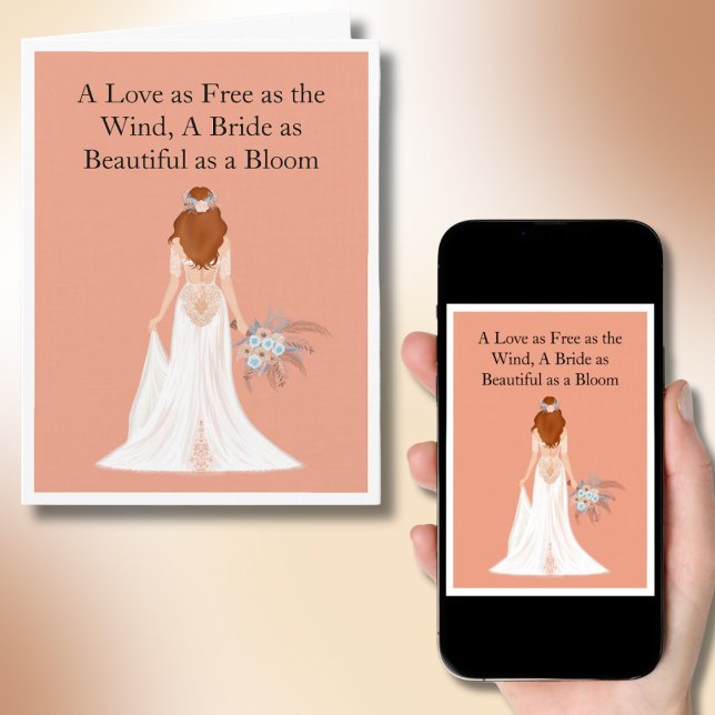 Cartão Parabéns de Chá de panela de Cabeça Vermelha Boho (Criador carregado)