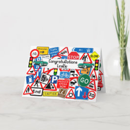 Cartão Parabéns de ensaio de condução aprovados