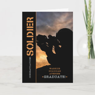 Cartão Parabéns de Formando de Treinamento Básico Recruta