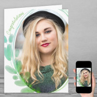 Parabéns de Fotografias com Moldura de Folha de Ág