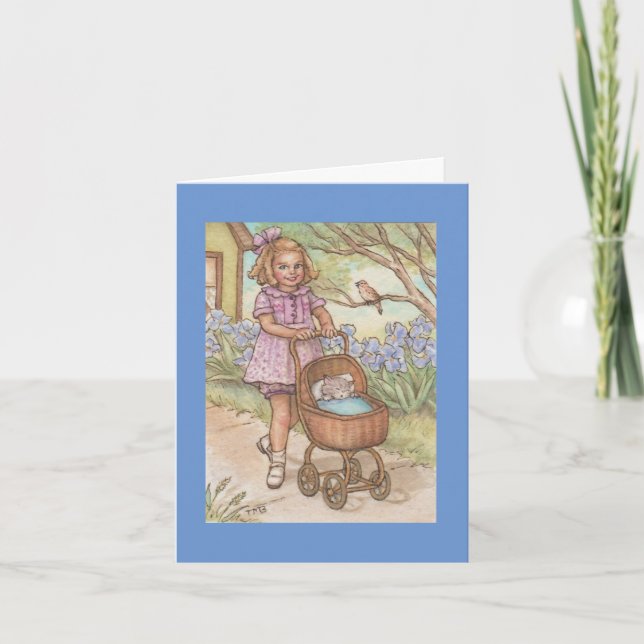 Cartão parabéns de gatinhos de gatos novos (Frente)