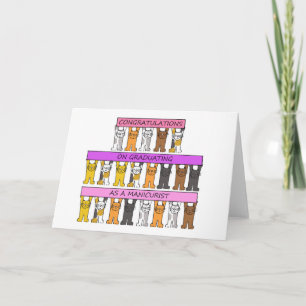 Cartão Parabéns de Graduação Manicurista