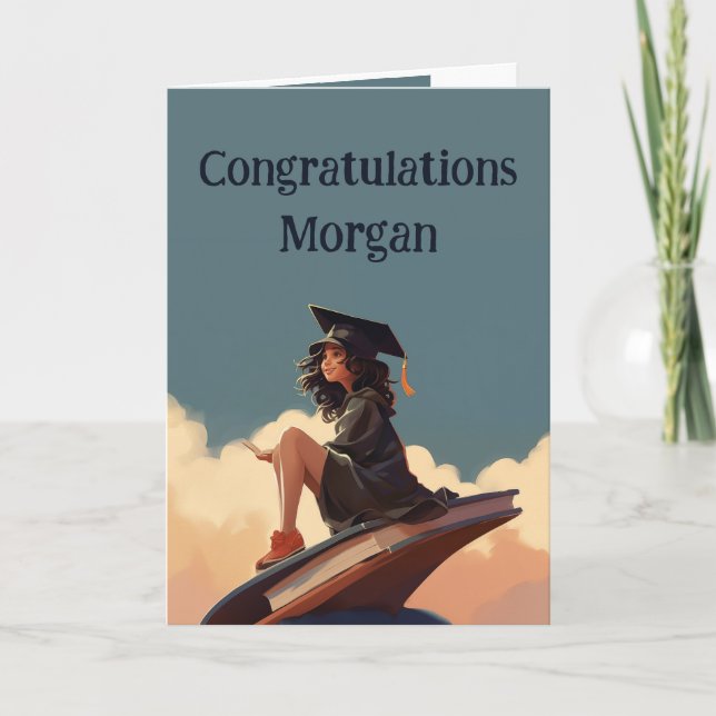 Cartão Parabéns de graduação orgulhosos de você (Frente)