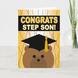 Cartão Parabéns de graduação para Step Son