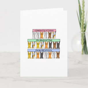 Cartão Parabéns de graduação pré-escolar