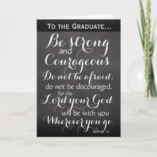 Cartão Parabéns de Graduação Versa da Bíblia Cristã