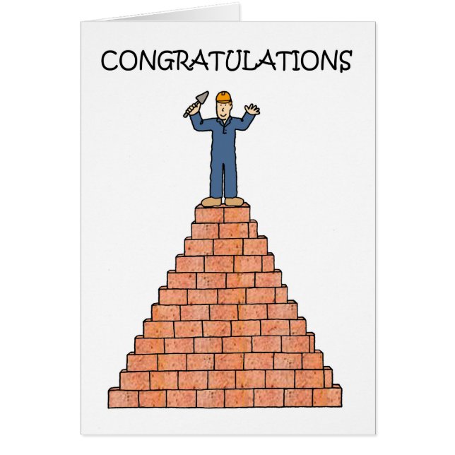 Cartão Parabéns de Mason Certificados (Frente)