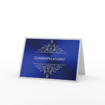 Parabéns de Prata Azul de Graduação