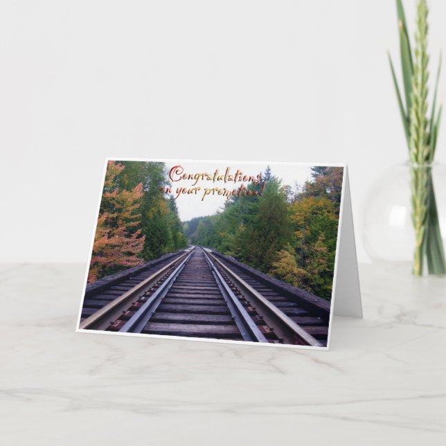 Cartão Parabéns de promoção! (Frente)