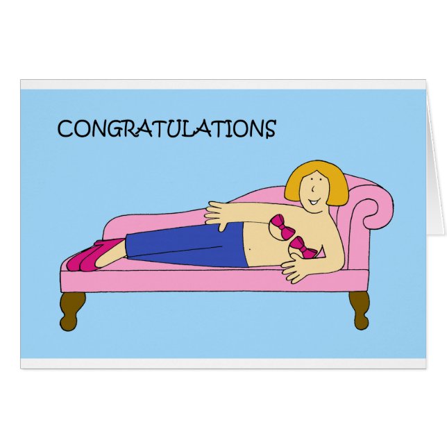 Cartão Parabéns de reconstrução, senhora do desenho anima (Frente Horizontal)