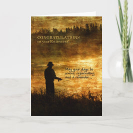 Cartão Parabéns de reforma Pesca para pescadores