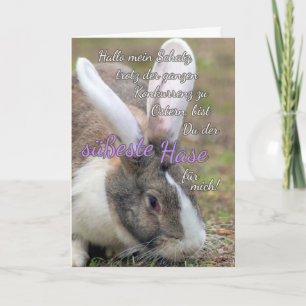 Cartão Parabéns divertidos de Páscoa para seus entes quer