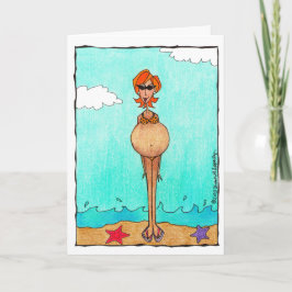 Cartão Parabéns Divertidos pelo Chá de Bebê e Gravidez