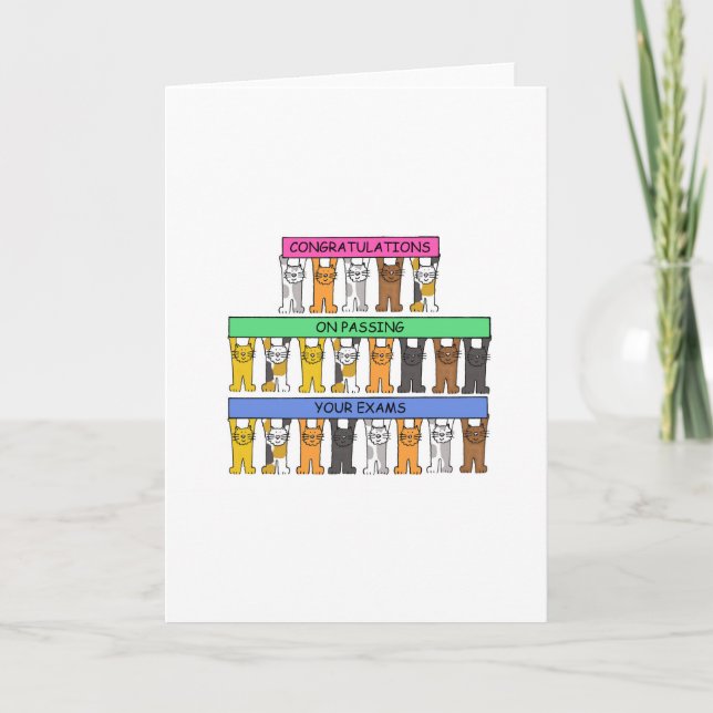 Cartão Parabéns em passar seus exames (Frente)