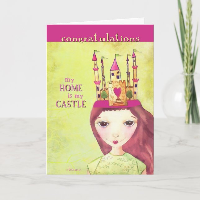 Cartão parabéns em sua casa nova (Frente)