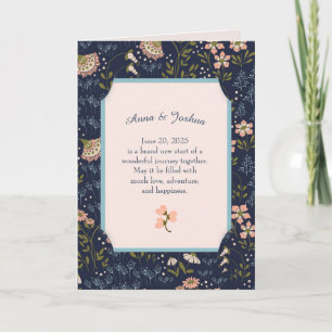 Cartão Parabéns Floral Recém-casados