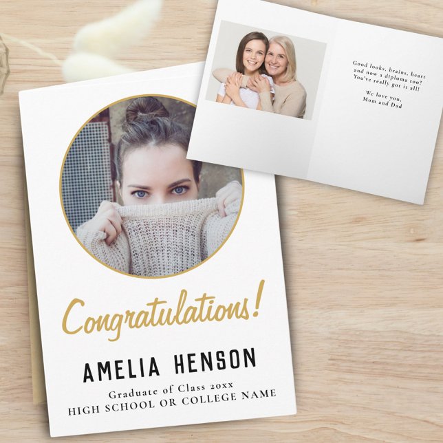 Cartão Parabéns Formando 2 Graduação de fotos (Criador carregado)
