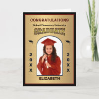 Parabéns Formando Graduação de Foto Dourada