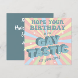 Cartão Parabéns Gay Fantástico