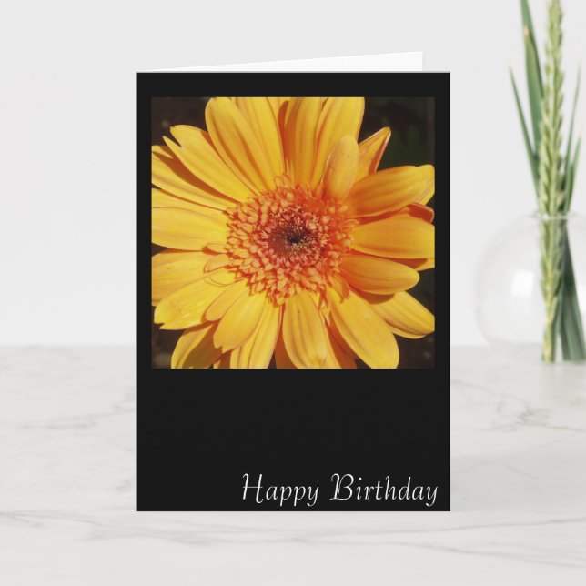 Cartão Parabéns Gerbera Card (Frente)