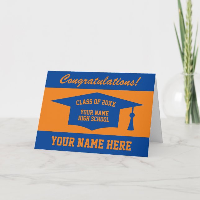 Cartão Parabéns Graduação em Segundo grau Classe 2025 (Frente)