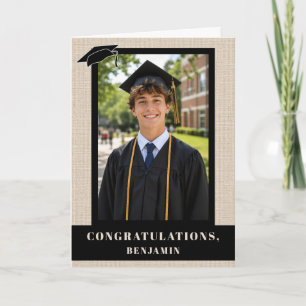 Cartão Parabéns Graduação Foto de Graduado