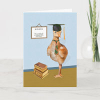 Parabéns, graduação, pássaro cómico