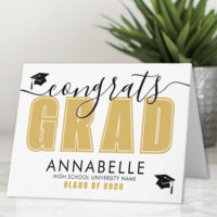 Parabéns Graduado Ouro Amarelo Graduação