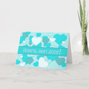 Cartão Parabéns Holandeses para Bebês